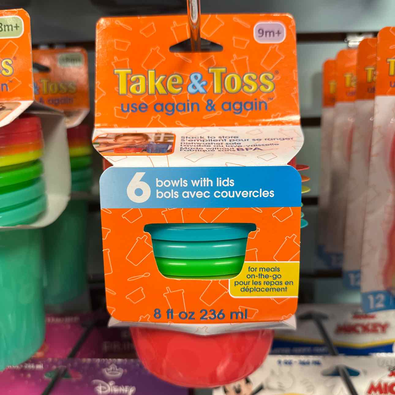 NEW The First Years 6 pack Bowls w Lids Feeding