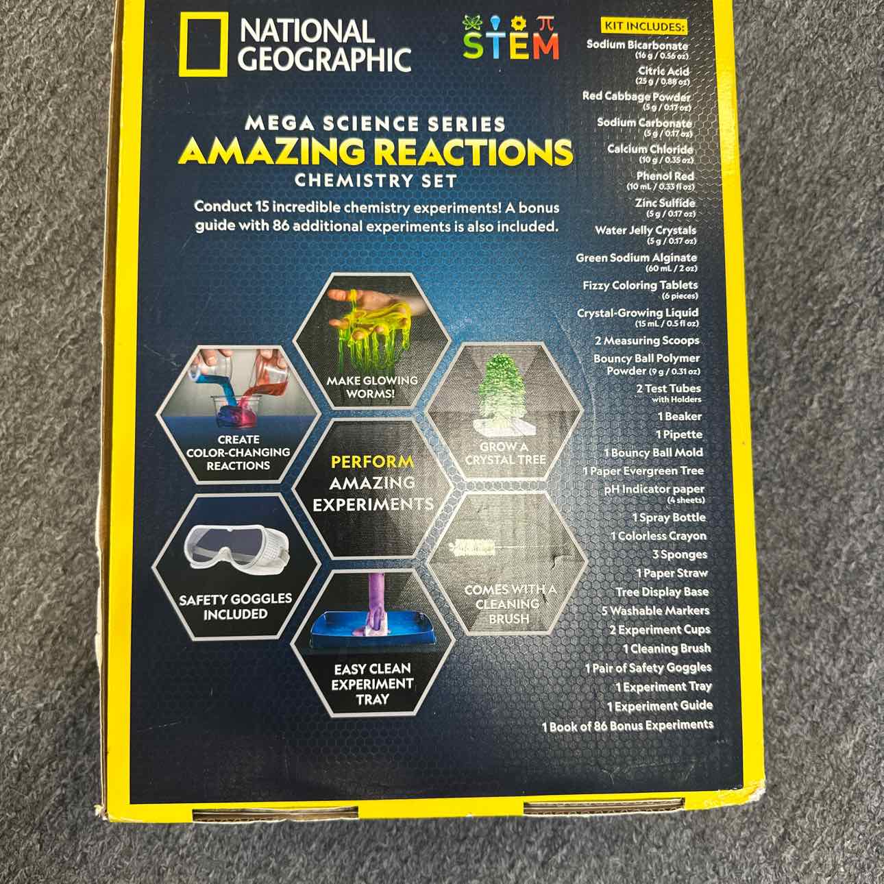 NEW National Geographic Mega Science Series Amazing Reactio Crafts