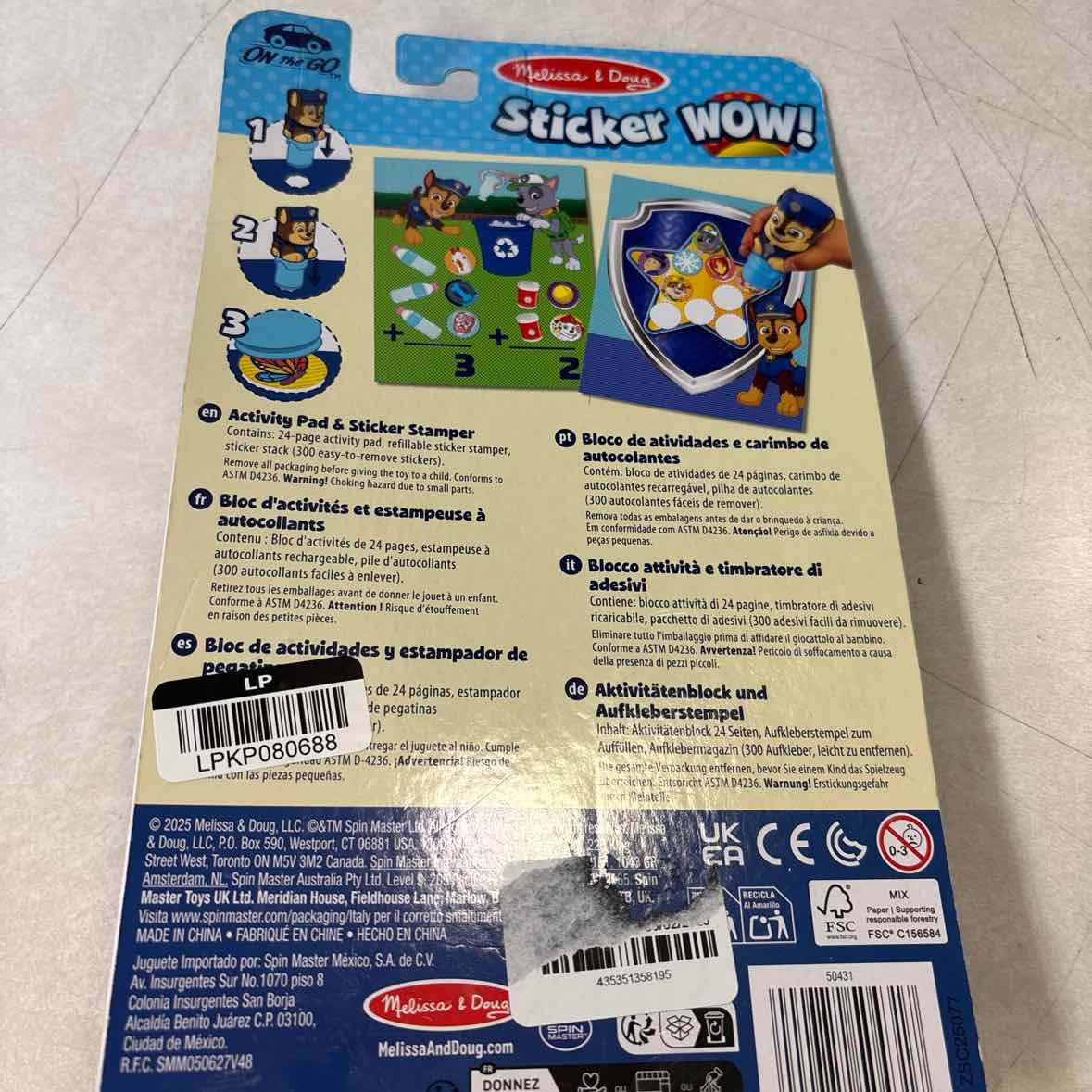NEW MelissaDoug Activity Pad Toys
