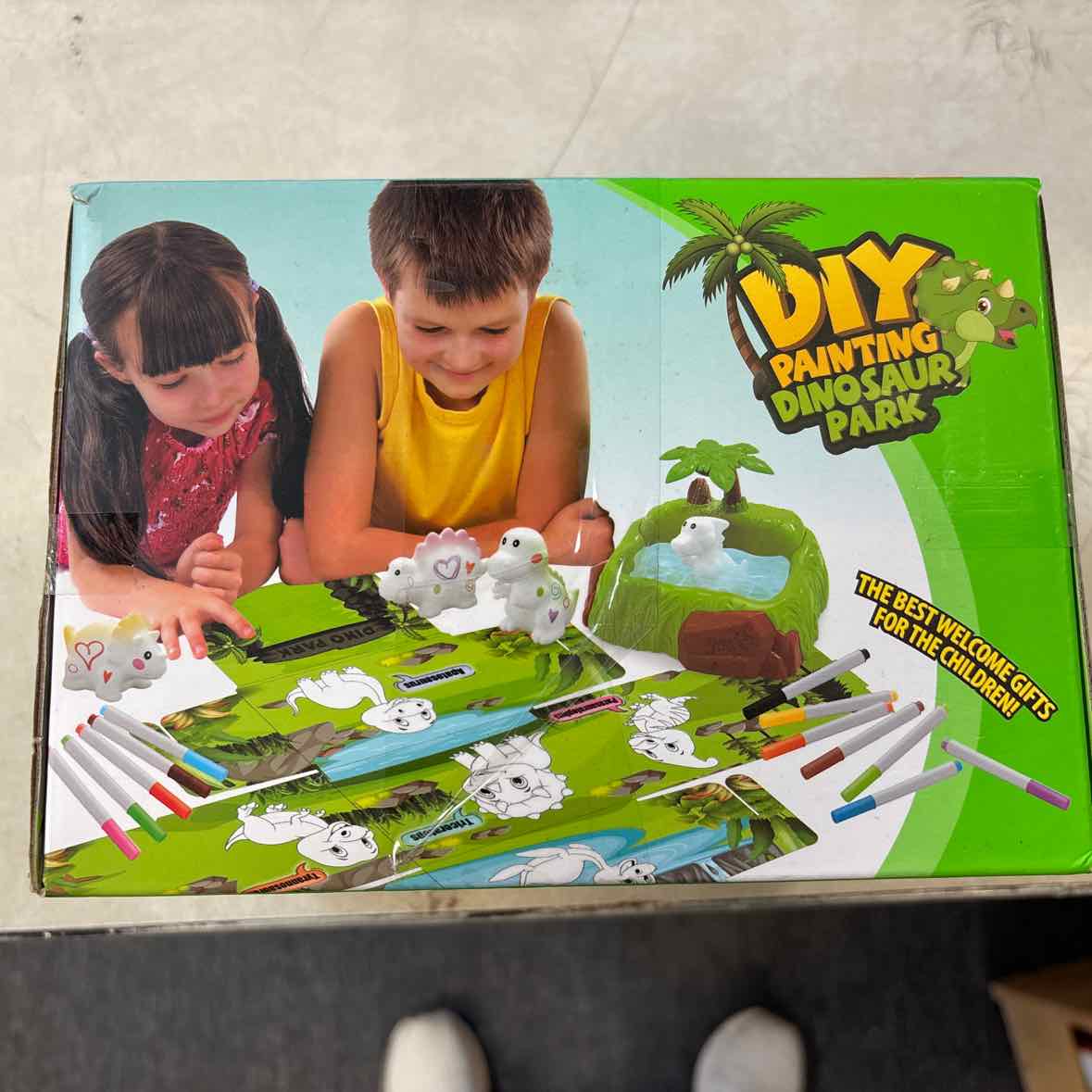 NEW DIY Painting Dinosaur Park Crafts