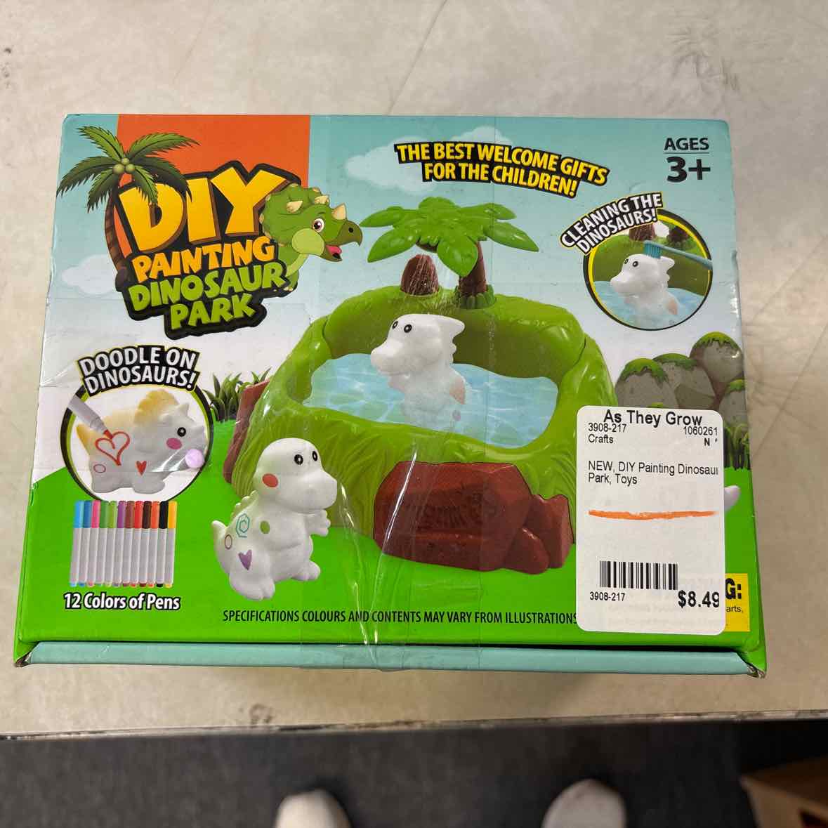 NEW DIY Painting Dinosaur Park Crafts