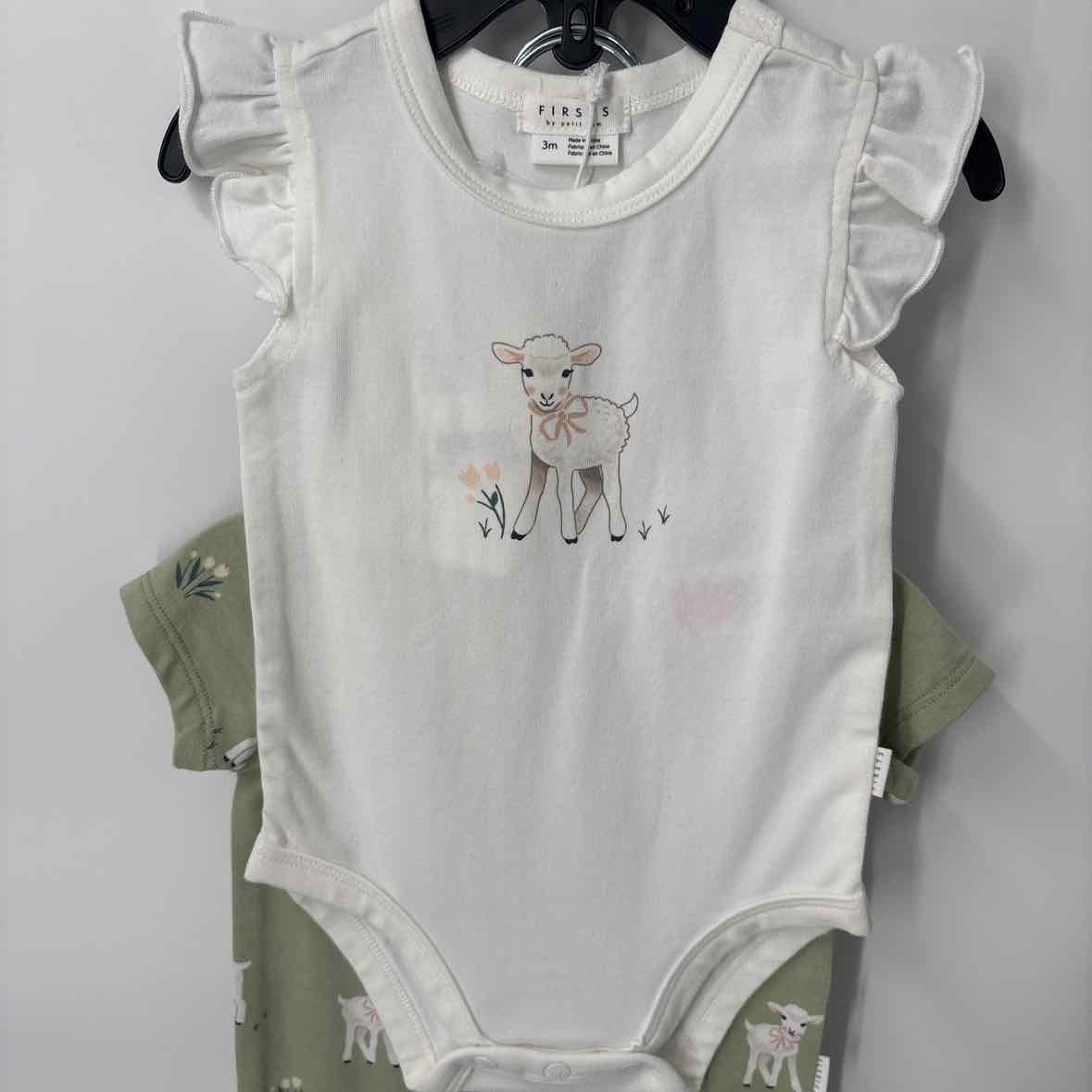 3 Months NEW Firsts by Petit Lem 3pc Outfit
