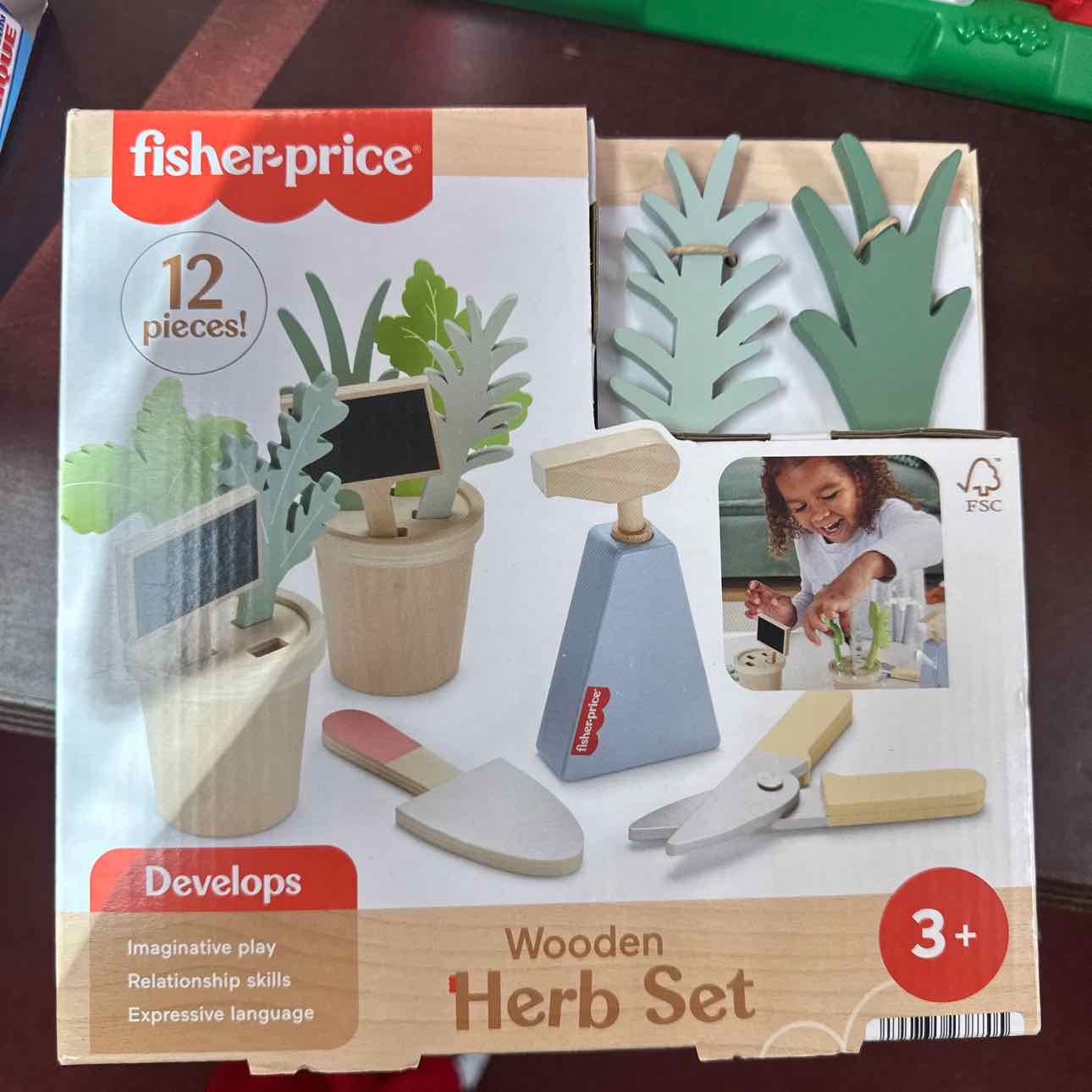 NEW Fisher Price Wooden Herb Set Toys
