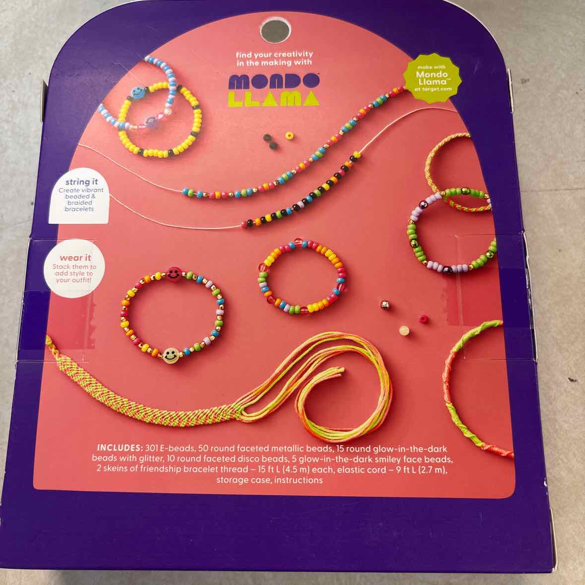 NEW Mondo Llama Create Your Own Jewelry Kit Crafts