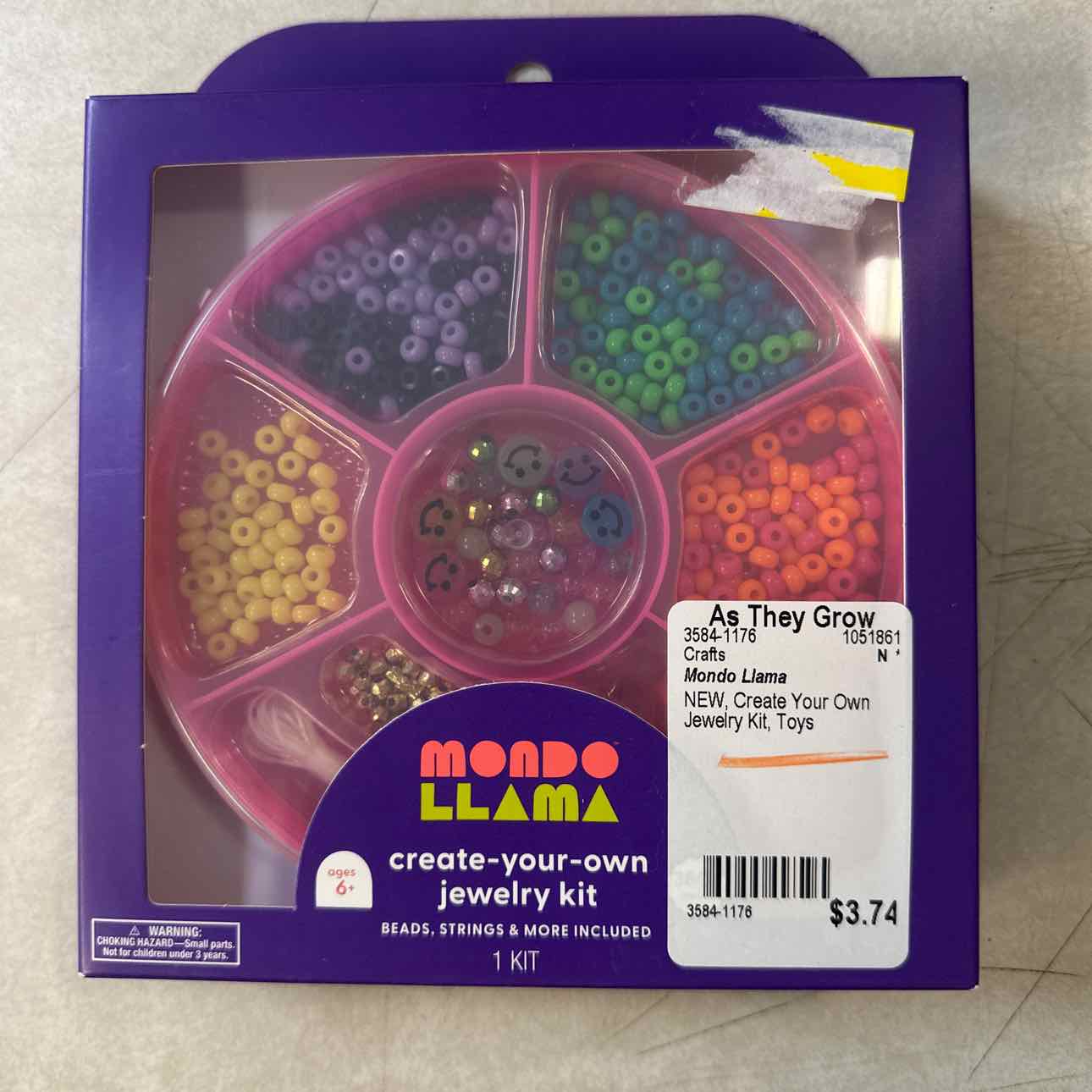 NEW Mondo Llama Create Your Own Jewelry Kit Crafts