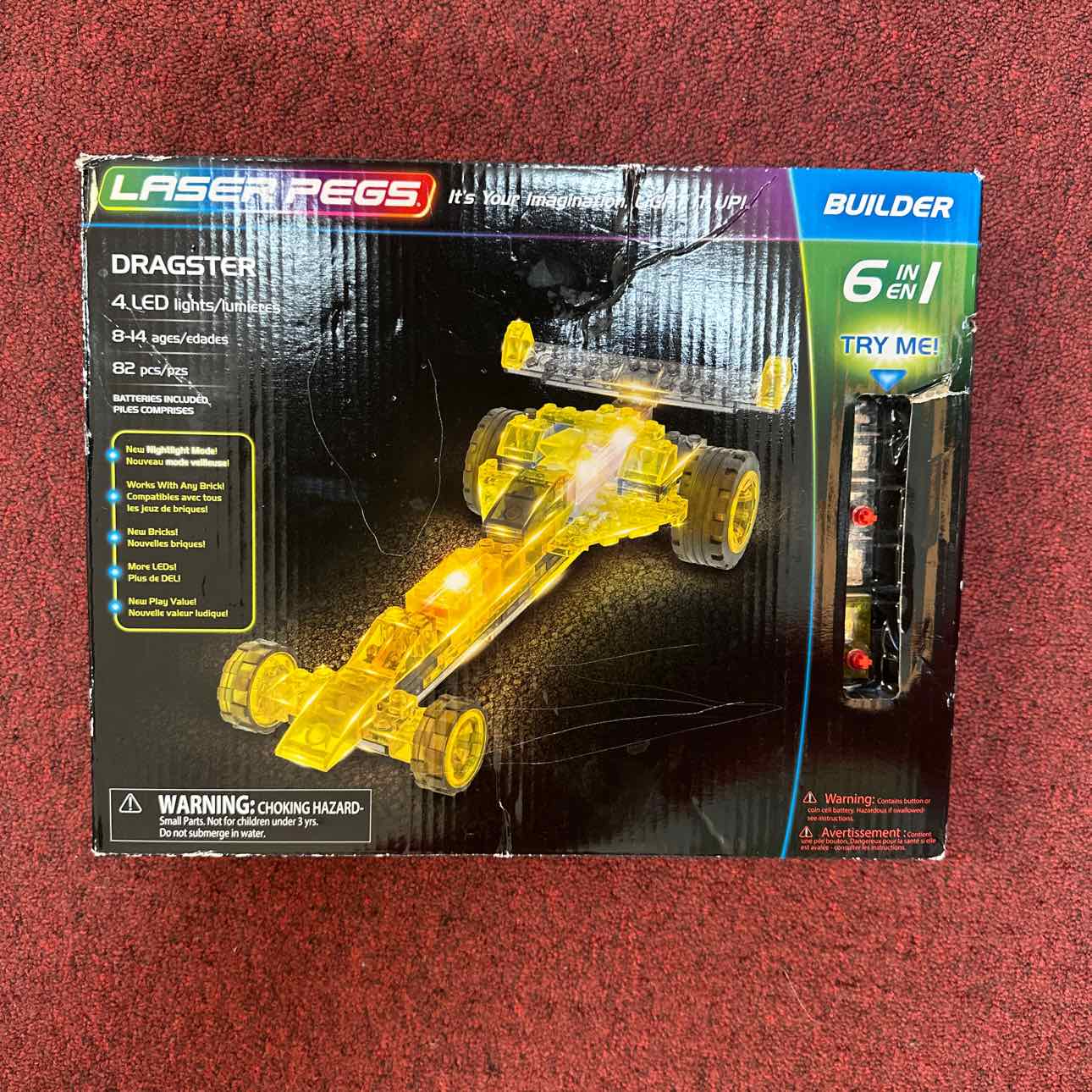 NEW Laser Peg Dragster Toys