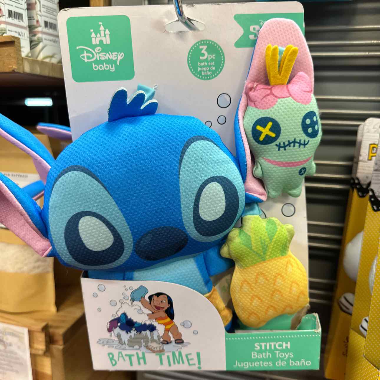 NEW Disney Stitch 3 pc Bath Set Bath