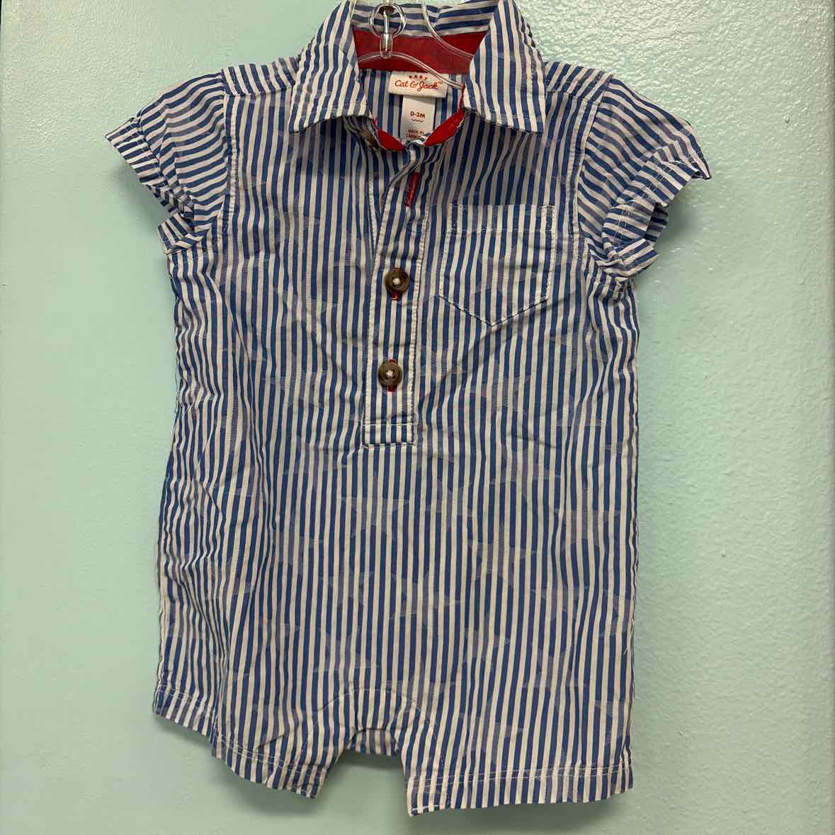 0/3 Months Cat Jack Romper