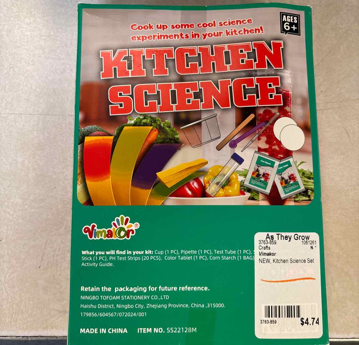 NEW Vimakor Kitchen Science Set Crafts