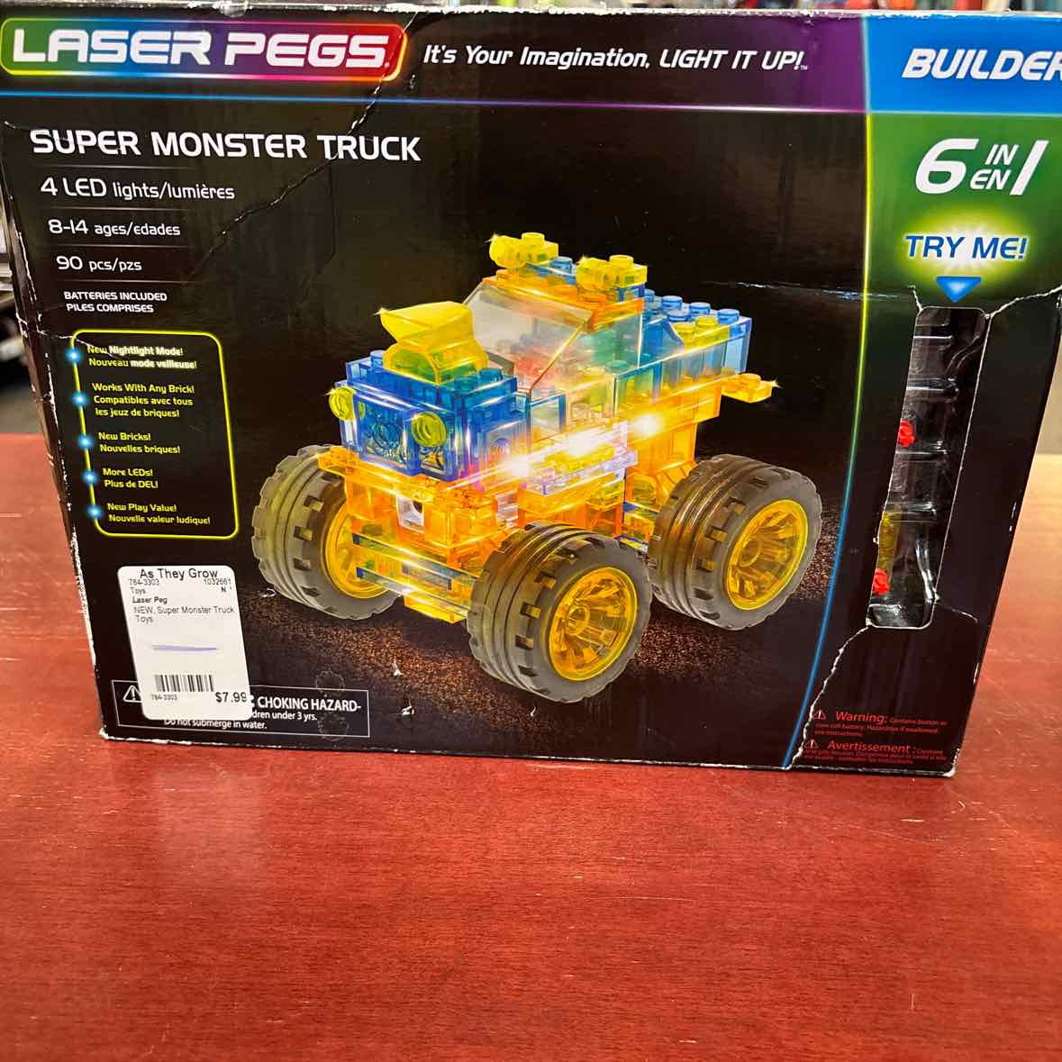 NEW Laser Peg Super Monster Truck Toys