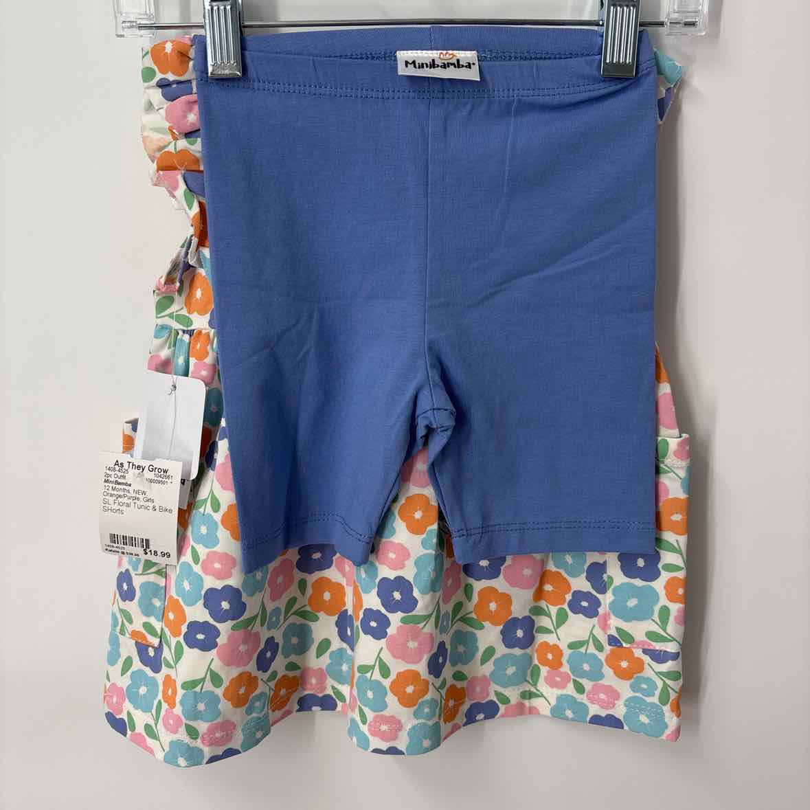 12 Months NEW MiniBamba 2pc Outfit