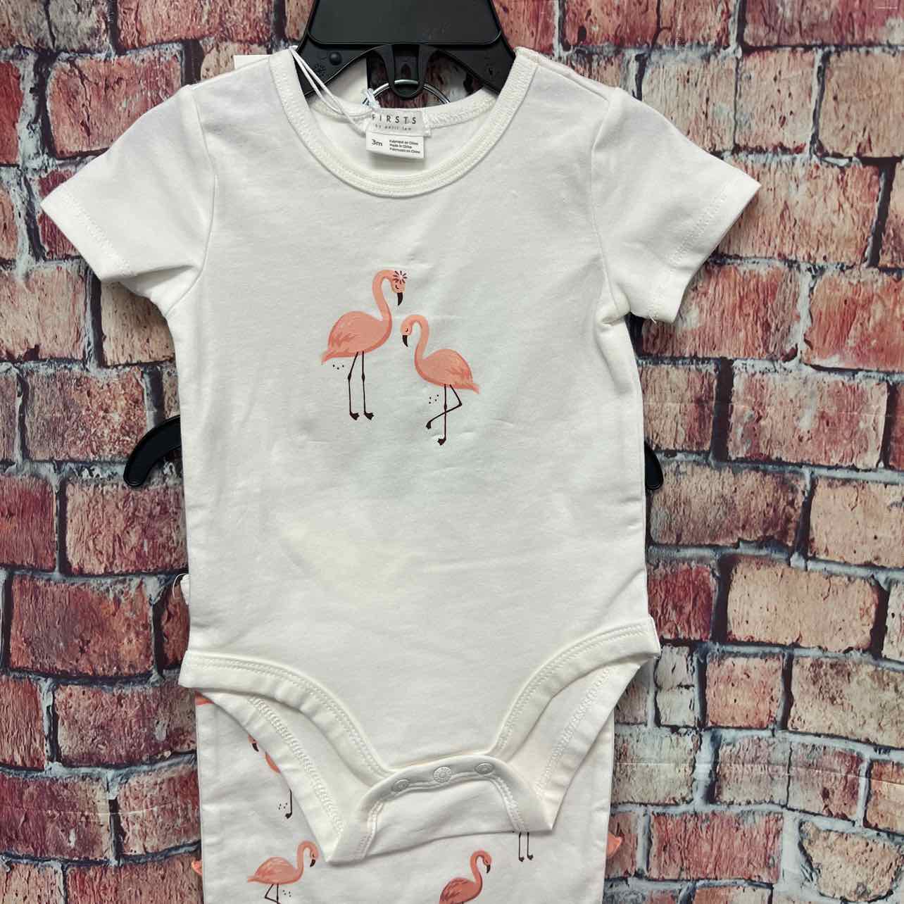 3 Months NEW Firsts by Petit Lem 3pc Outfit