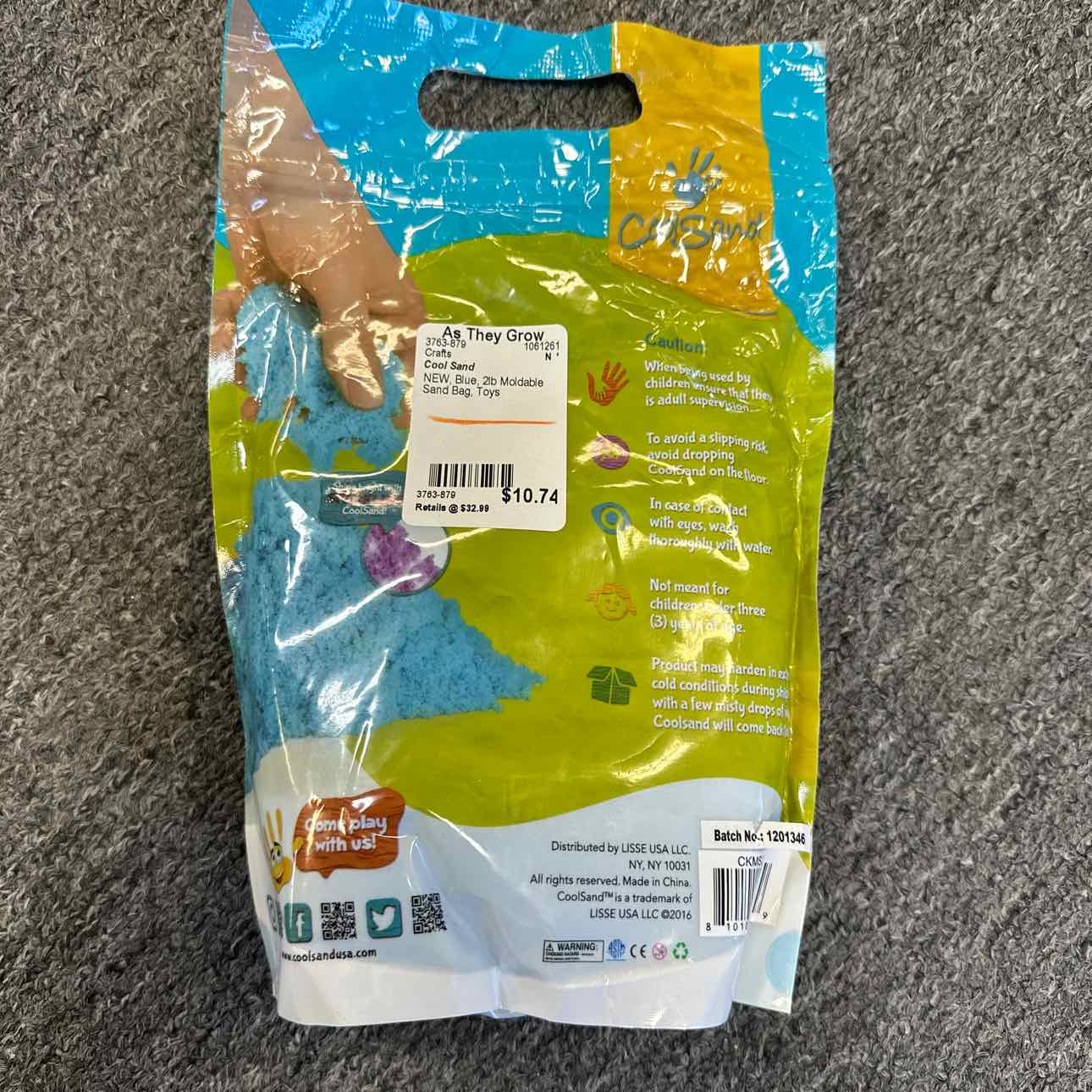 NEW Cool Sand 2lb Moldable Sand Bag Crafts