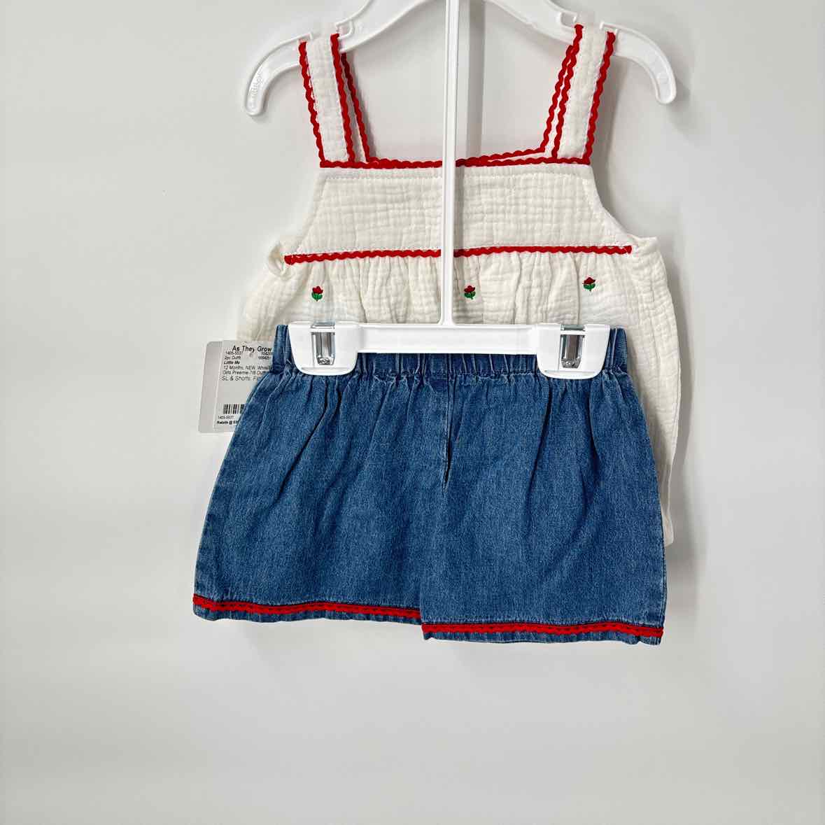 12 Months NEW Little Me 2pc Outfit
