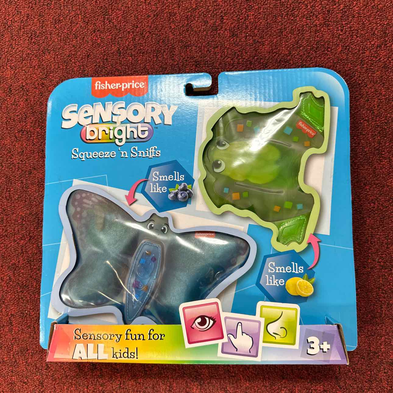NEW Fisher Price Butterfly & Frog Squeeze n Sniffs Toys