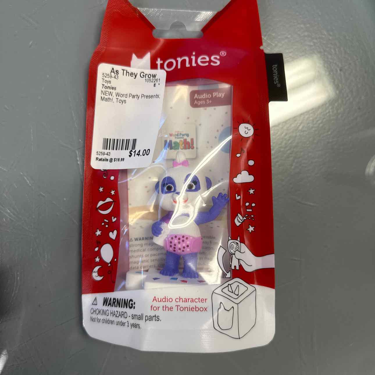 NEW Tonies Word Party Presents; Math! Toys