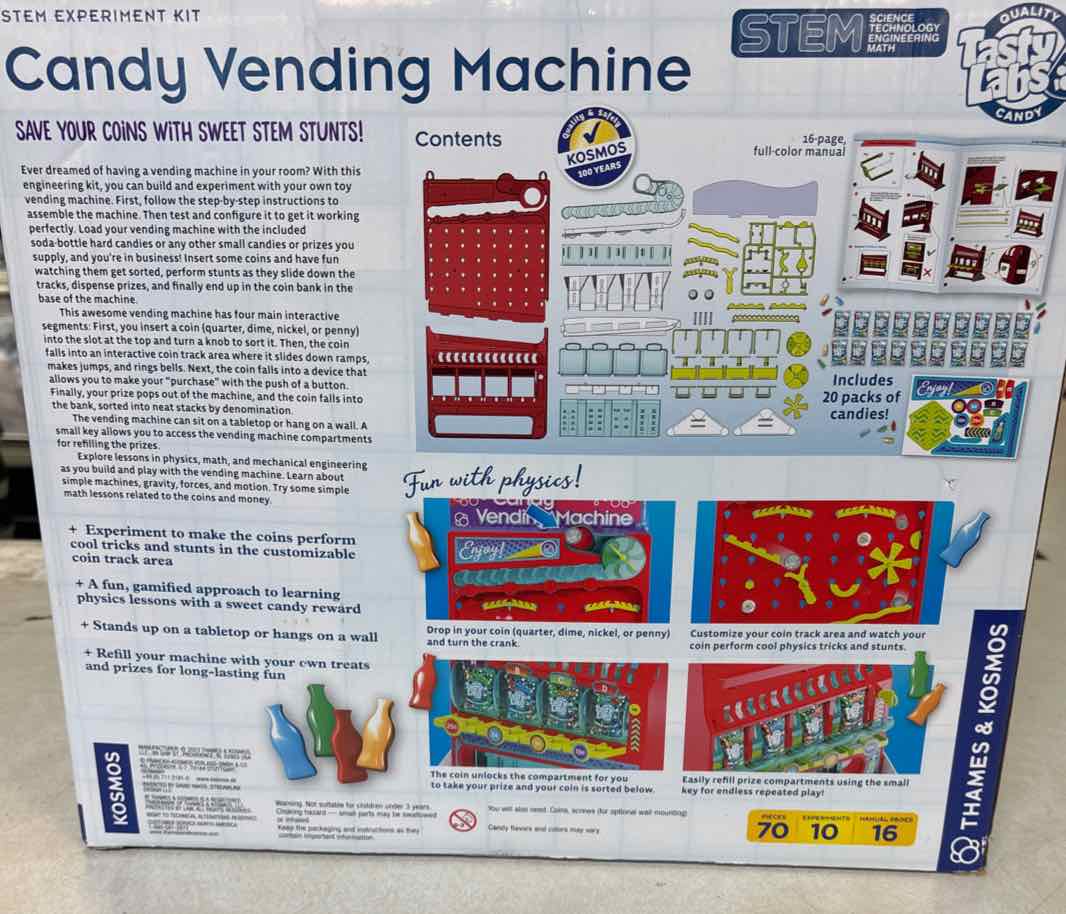 NEW Thames & Kosmos Candy Vending Machine Kit Crafts