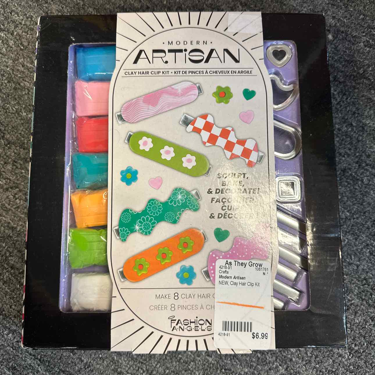NEW Modern Artisan Clay Hair Clip Kit Crafts
