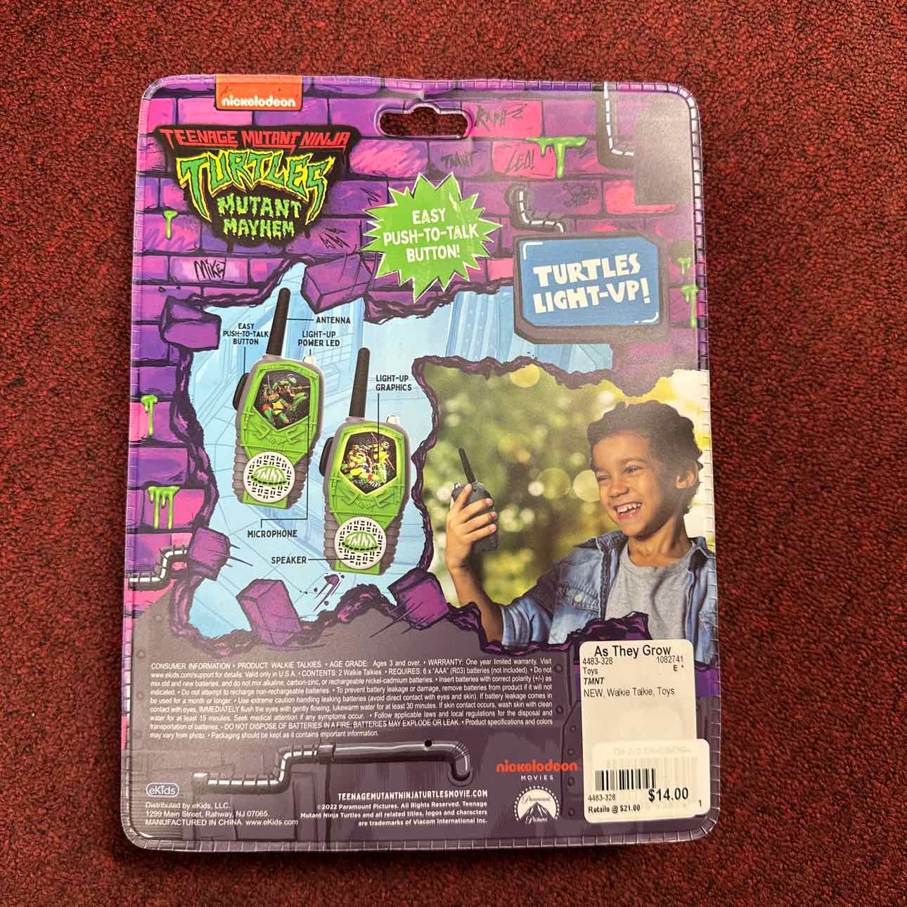 NEW TMNT Walkie Talkie Toys