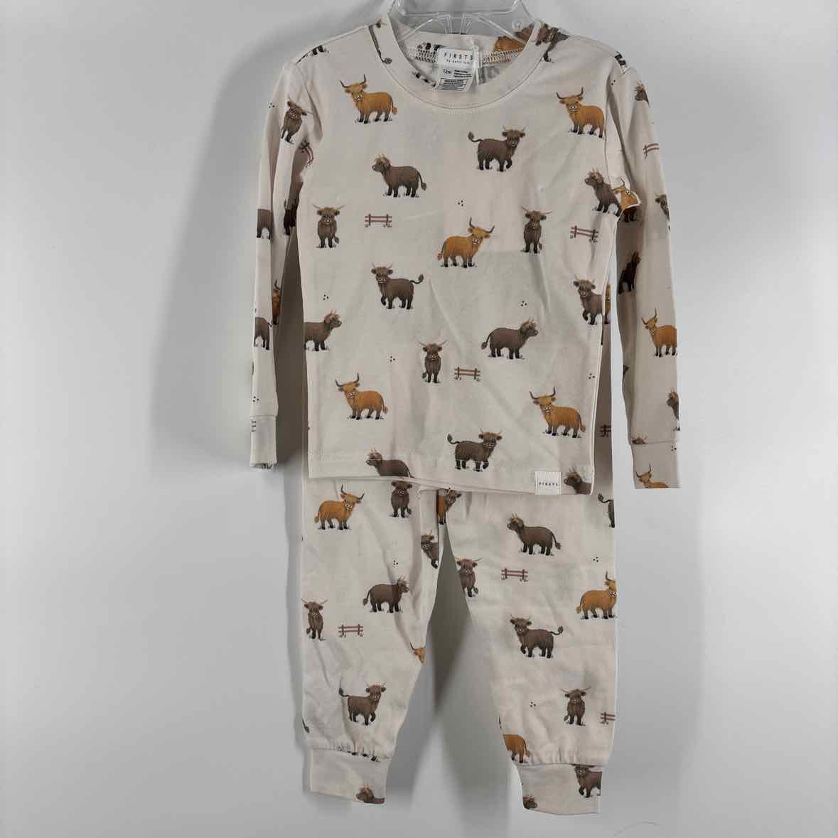 12 Months NEW Firsts by Petit Lem Pajamas
