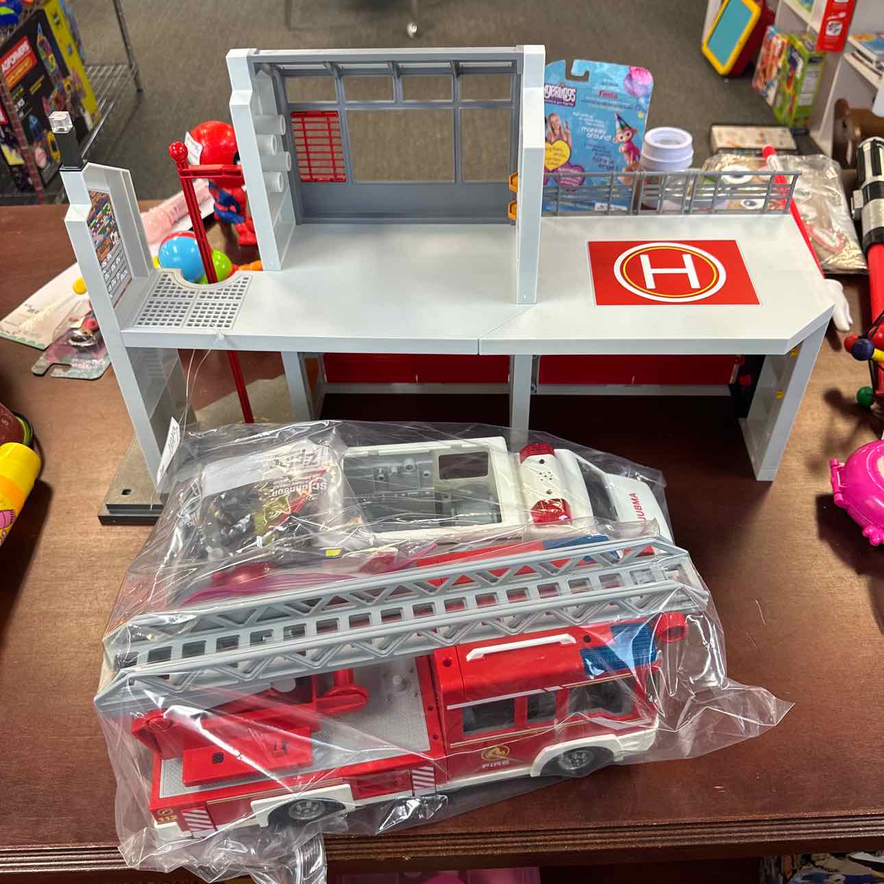 Playmobil Fire Station Playset Toys