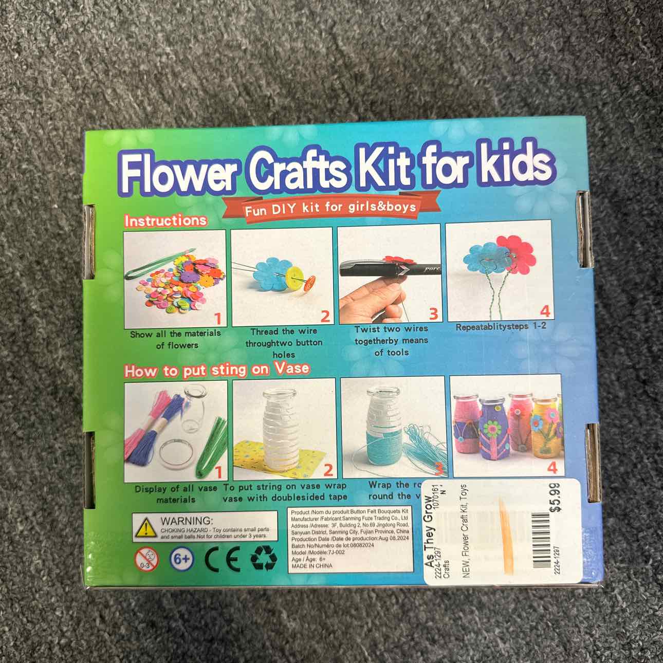 NEW Flower Craft Kit Crafts