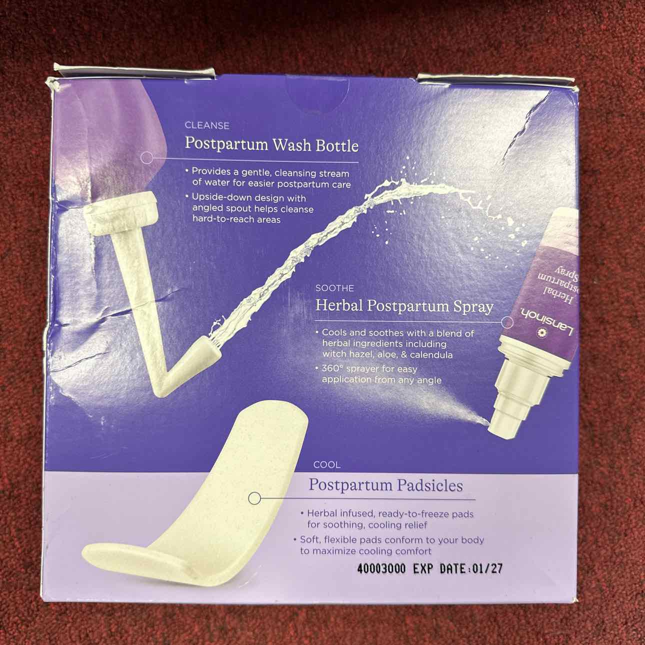 Postpartum Care & Recovery Kit NEW Lansinoh Misc Items