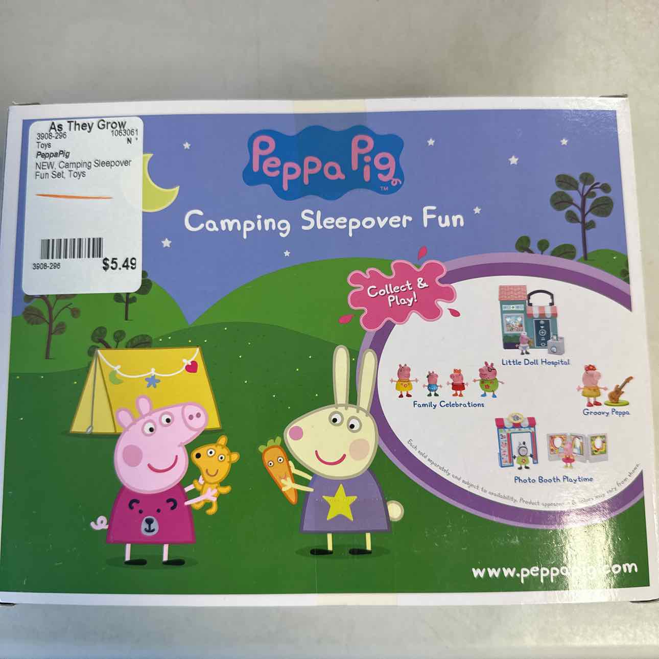 NEW PeppaPig Camping Sleepover Fun Set Toys