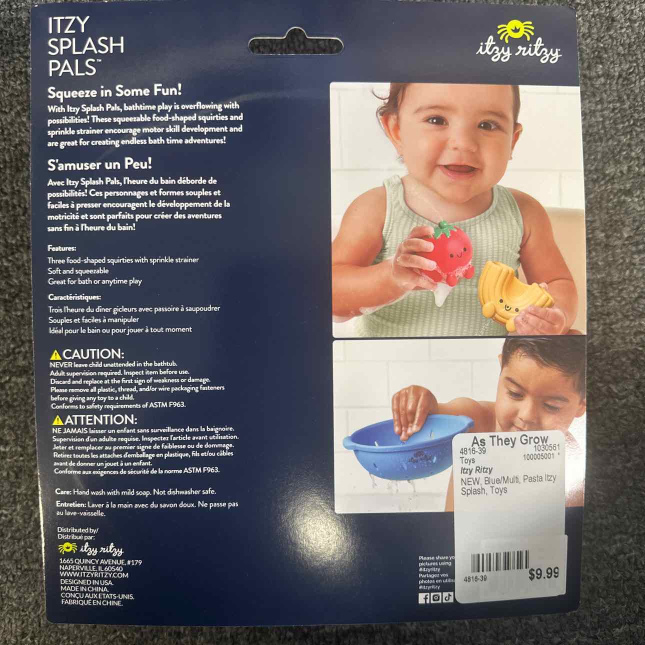 NEW Itzy Ritzy Pasta Itzy Splash Toys