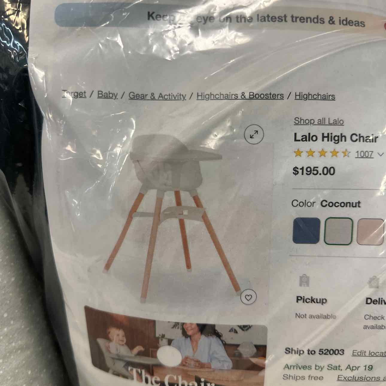 High Chair Lalo Misc Items