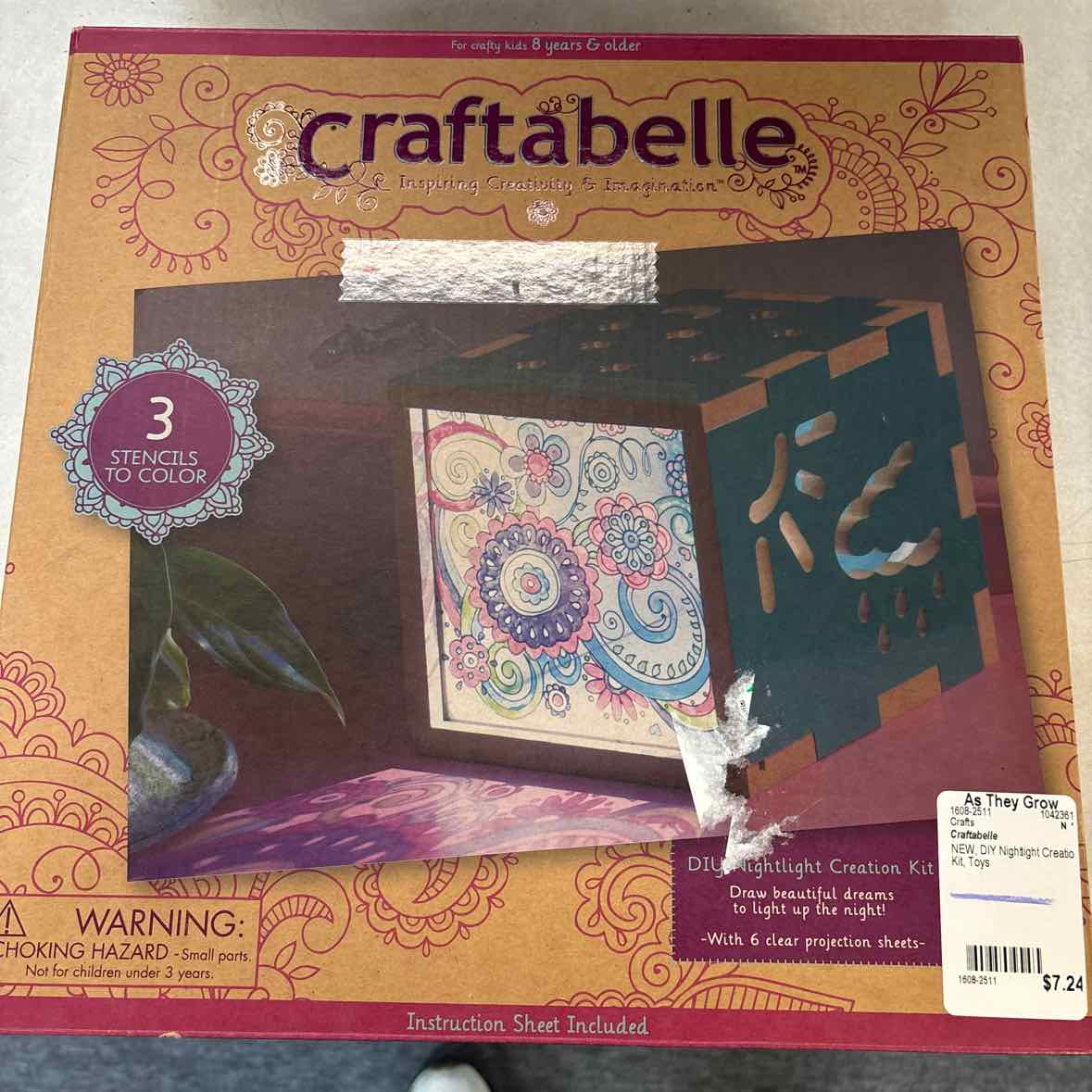 NEW Craftabelle DIY Nightlight Creation Kit Crafts