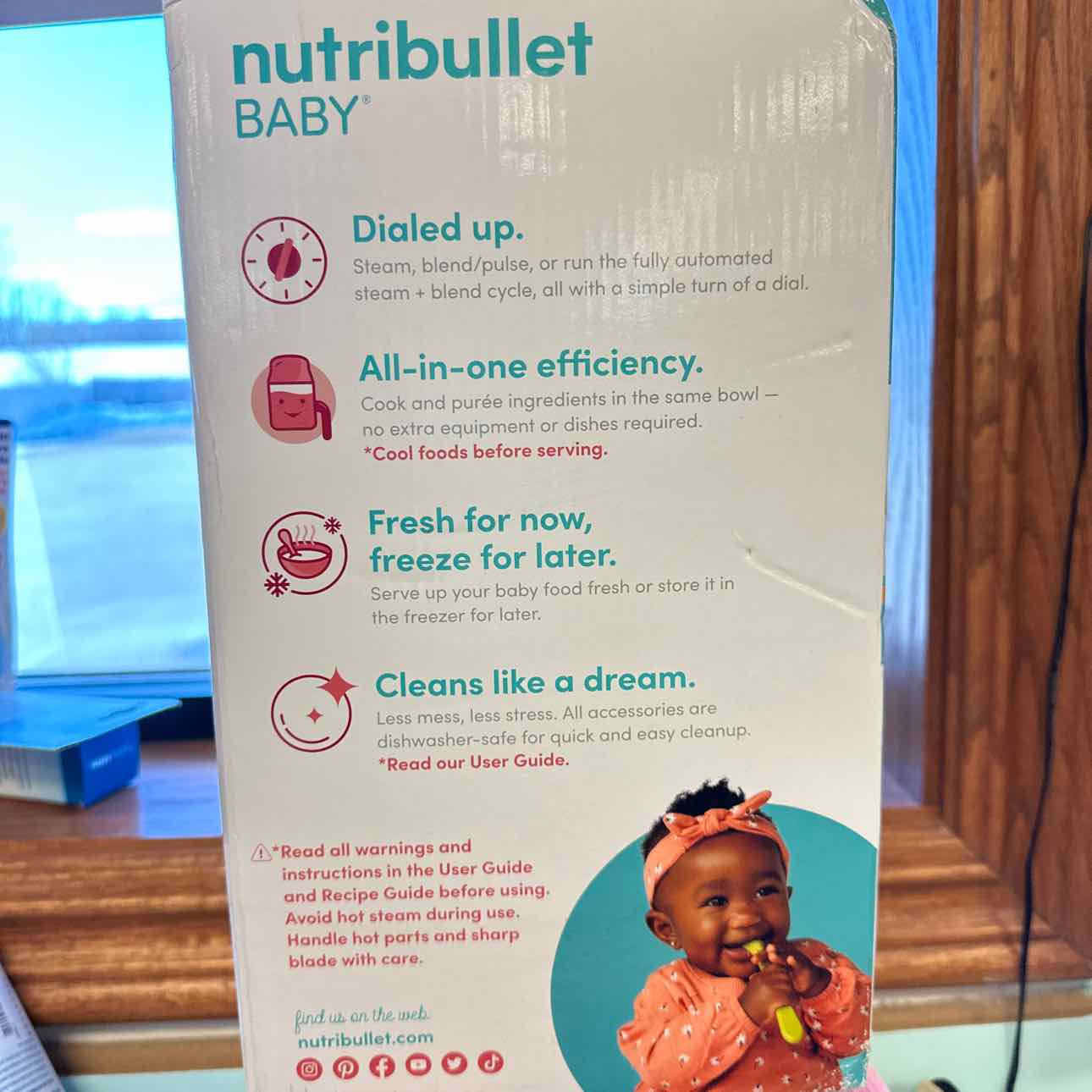 NutriBullet Steam & Blend Baby Food Processor Feeding