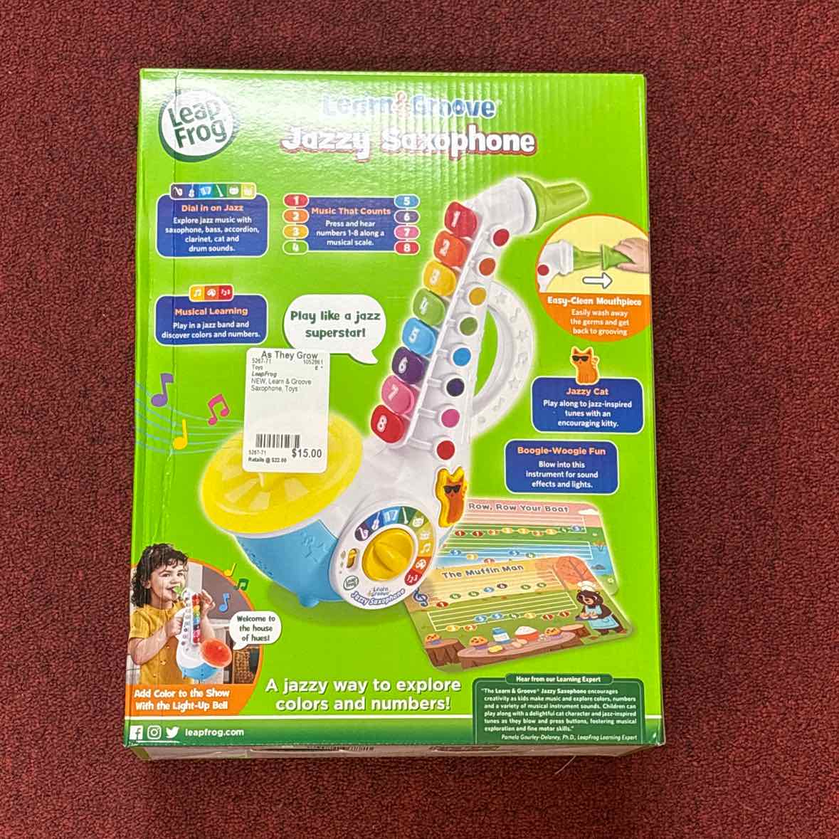 NEW LeapFrog Learn & Groove Saxophone Toys