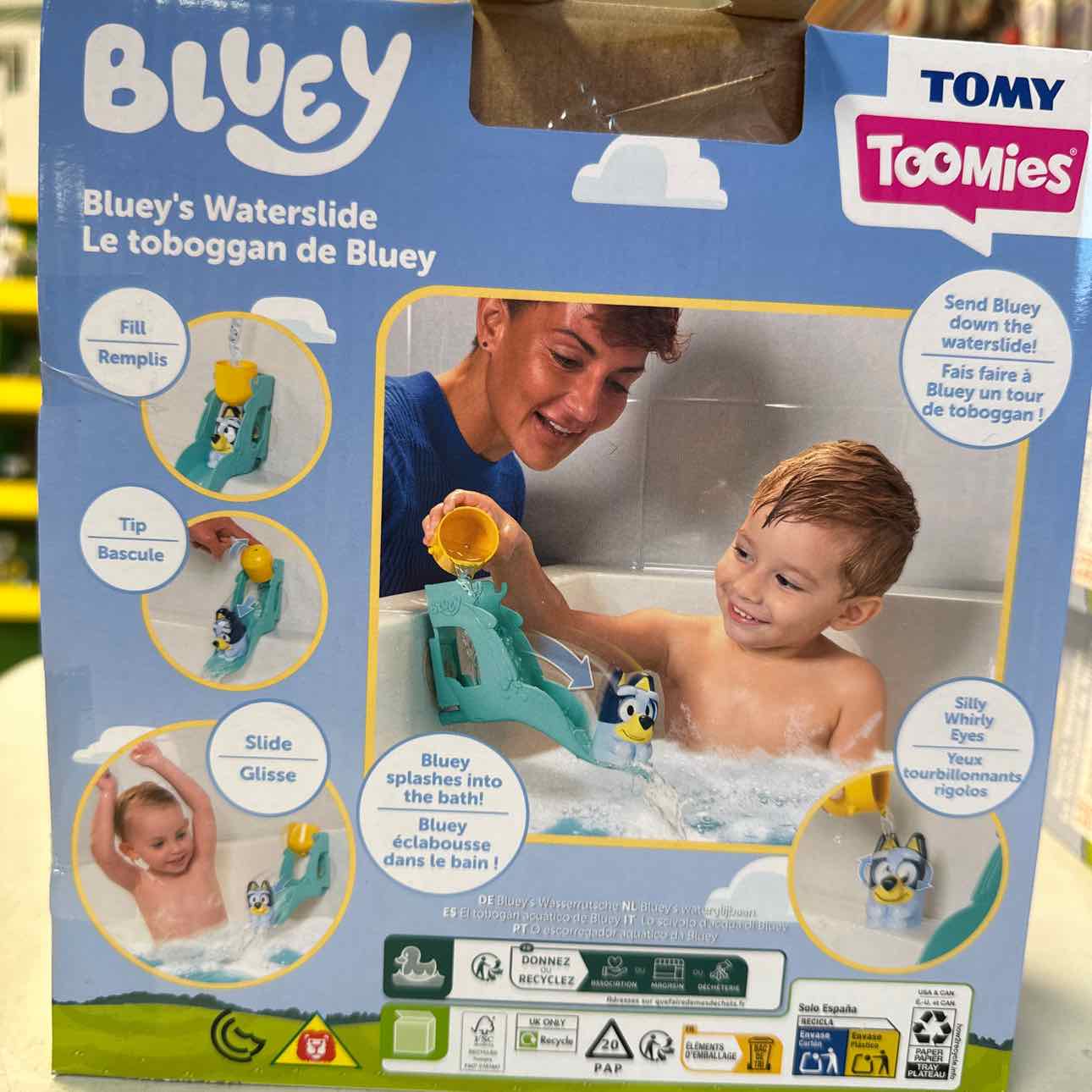 NEW Bluey Bath Waterslide Bath