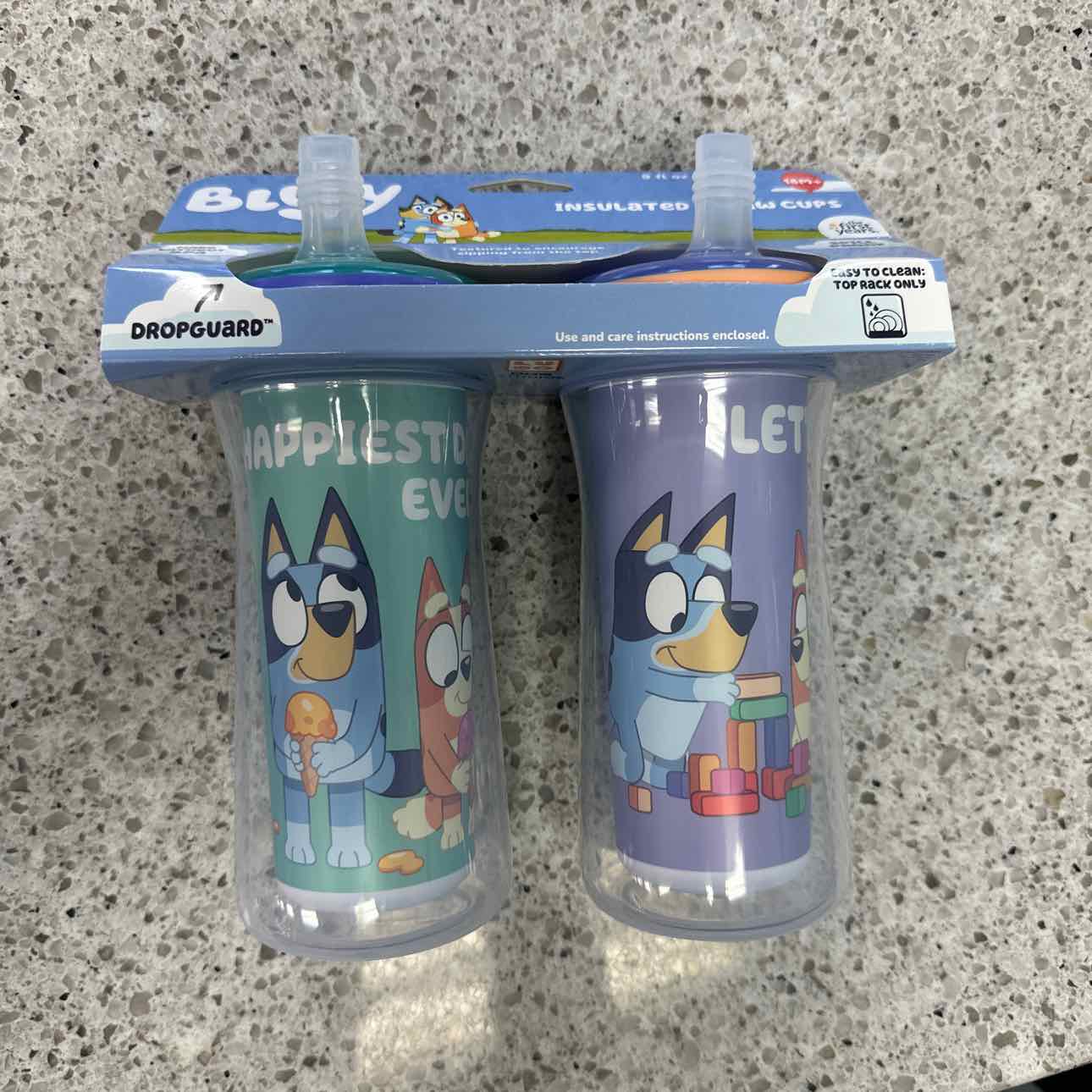 NEW The First Years 2 Pack Insulated Straw Cups Feeding