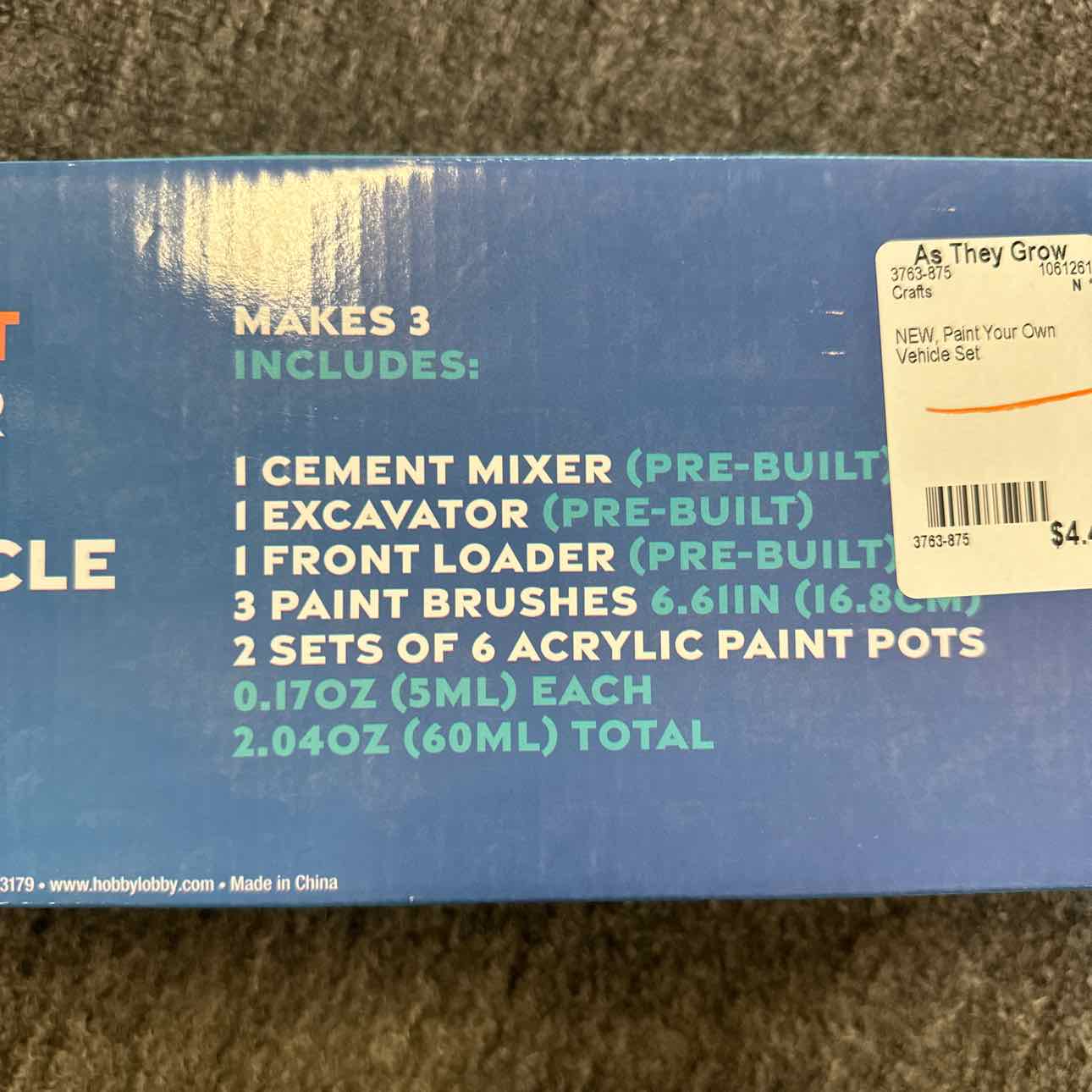 NEW Paint Your Own Vehicle Set Crafts