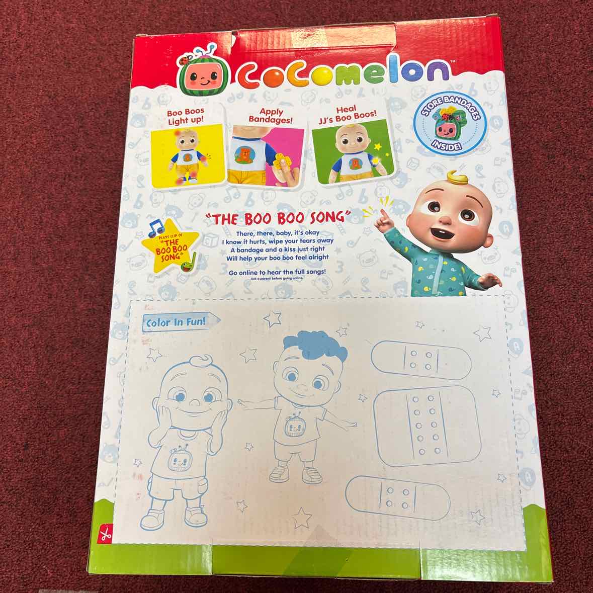 NEW CoComelon Boo Boo JJ Doll W/ Bandaids Toys