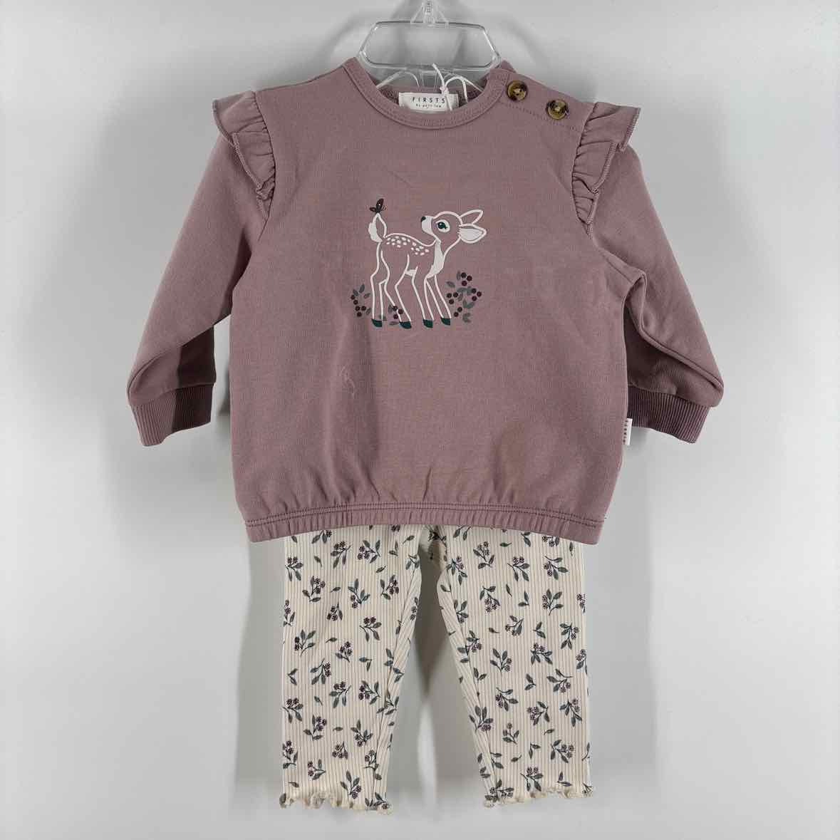 6 Months NEW Firsts by Petit Lem 2pc Outfit