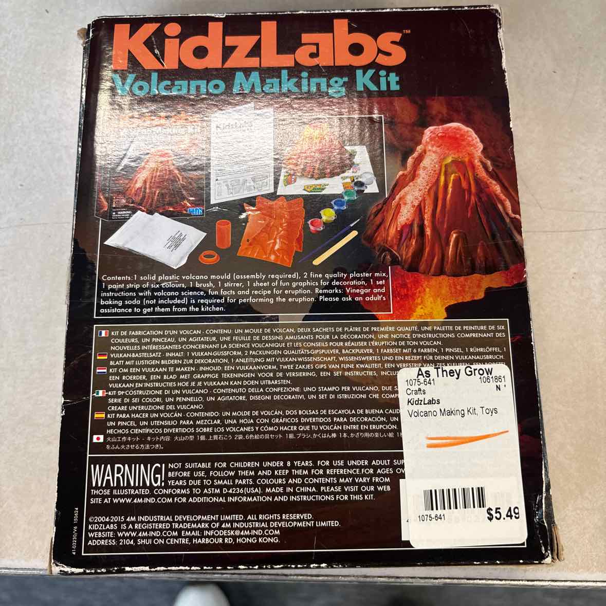KidzLabs Volcano Making Kit Crafts