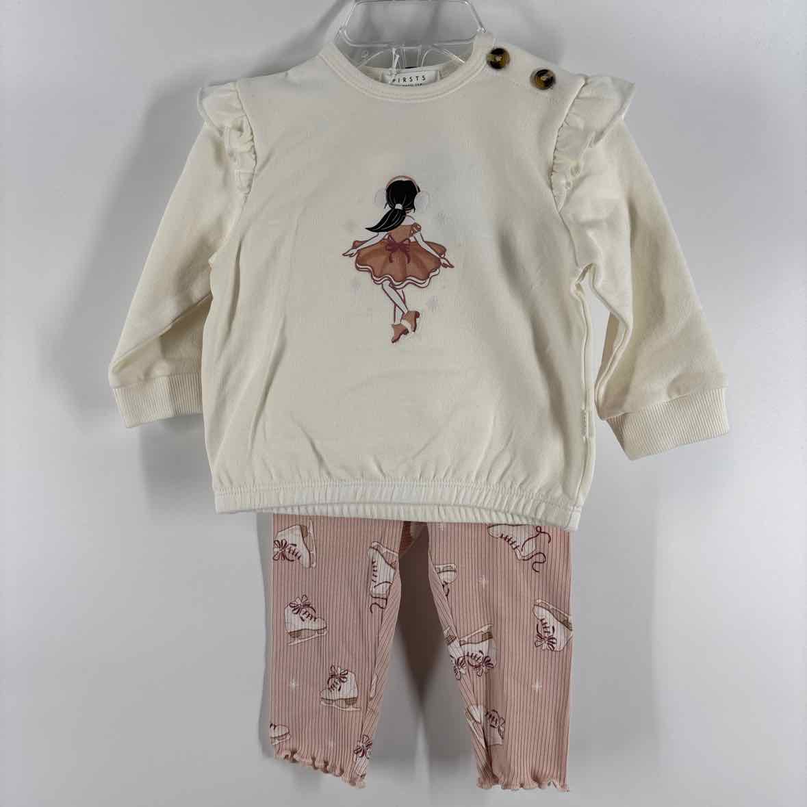 6 Months NEW Firsts by Petit Lem 2pc Outfit
