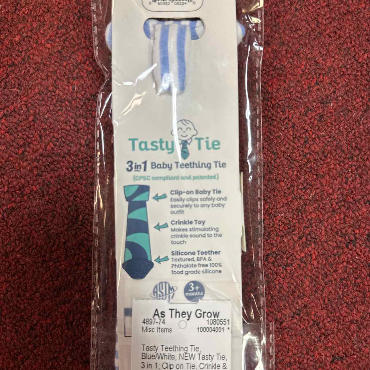 Tasty Teething Tie NEW Tasty Tie Misc Items